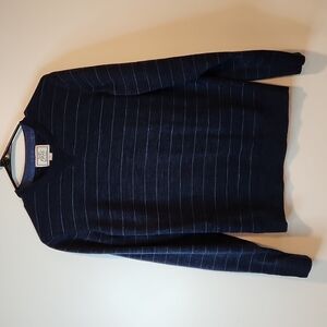 Jos. A. Bank 100% Cotton Sweater Men's Size Large Navy Blue EUC NICE!!